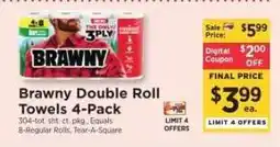 ShopRite Brawny Double Roll Towels 4-Pack offer