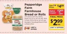 ShopRite Pepperidge Farm Farmhouse Bread or Rolls offer