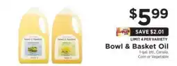 ShopRite Bowl & Basket Oil offer