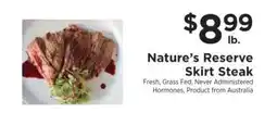 ShopRite Nature's Reserve Skirt Steak offer