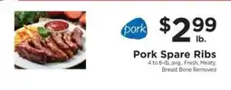 ShopRite Pork Spare Ribs offer