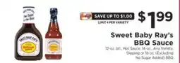 ShopRite Sweet Baby Ray's BBQ Sauce offer