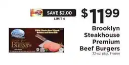 ShopRite Brooklyn Steakhouse Premium Beef Burgers offer