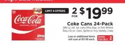 ShopRite Coke Cans 24-Pack offer