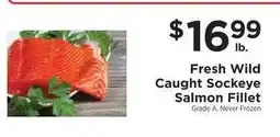 ShopRite Fresh Wild Caught Sockeye Salmon Fillet offer