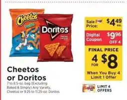 ShopRite Cheetos or Doritos offer