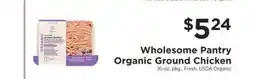 ShopRite Wholesome Pantry Organic Ground Chicken offer