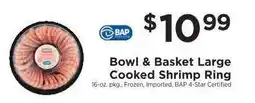 ShopRite Bowl & Basket Large Cooked Shrimp Ring offer