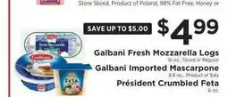 ShopRite Galbani Fresh Mozzarella Logs offer