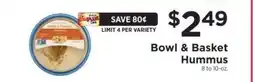 ShopRite Bowl & Basket Hummus offer