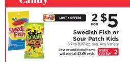 ShopRite Swedish Fish or Sour Patch Kids offer