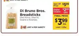 ShopRite Di Bruno Bros. Breadsticks offer