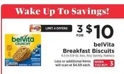 ShopRite belVita Breakfast Biscuits offer