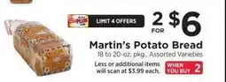 ShopRite Martin's Potato Bread offer