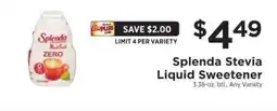 ShopRite Splenda Stevia Liquid Sweetener offer