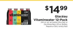 ShopRite Glacéau Vitaminwater 12-Pack offer