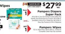 ShopRite Pampers Diapers Super Pack offer