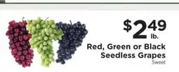 ShopRite Seedless Grapes offer