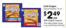 Kroger Kraft Singles offer