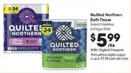 Kroger Quilted Northern Bath Tissue offer