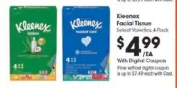 Kroger Kleenex Facial Tissue offer