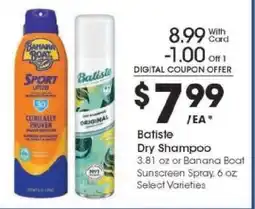 Kroger Batiste Dry Shampoo offer