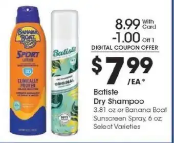 Kroger Batiste Dry Shampoo offer