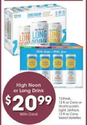 Kroger High Noon or Long Drink offer