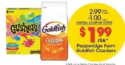 Kroger Pepperidge Farm Goldfish Crackers offer