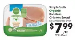 Kroger Simple Truth Organic Boneless Chicken Breast offer