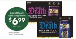 Kroger Liquid Death Sparkling Water offer