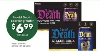 Kroger Liquid Death Sparkling Water offer