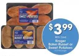 Kroger Kroger Baker Russet or Sweet Potatoes offer