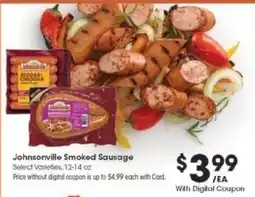 Kroger Johnsonville Smoked Sausage offer