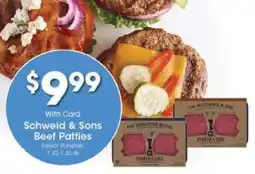 Kroger Schweid & Sons Beef Patties offer