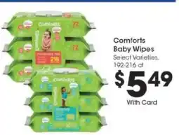 Kroger Comforts Baby Wipes offer