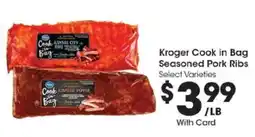 Kroger Kroger Cook in Bag Seasoned Pork Ribs offer