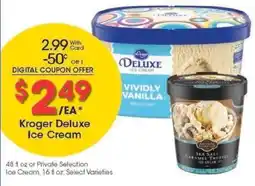 Kroger Kroger Deluxe Ice Cream offer