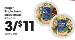 Kroger Kroger Single Serve Salad Bowls offer