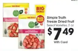 Kroger Simple Truth Freeze-Dried Fruit offer
