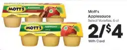 Kroger Mott's Applesauce offer