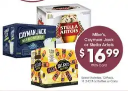 Kroger Mike's, Cayman Jack or Stella Artois offer