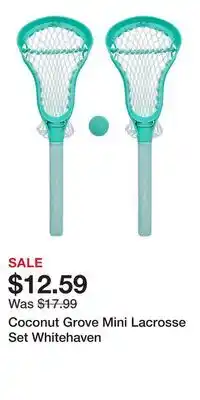 Kohl's Coconut Grove Mini Lacrosse Set Whitehaven offer