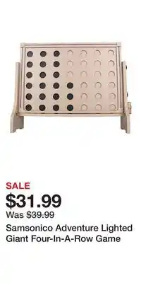 Kohl's Samsonico Adventure Lighted Giant Four-In-A-Row Game offer