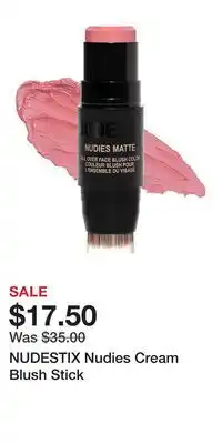 Kohl's NUDESTIX Nudies Cream Blush Stick offer