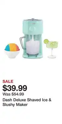 Kohl's Dash Deluxe Shaved Ice & Slushy Maker offer