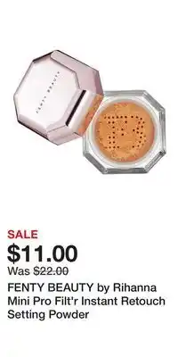 Kohl's FENTY BEAUTY by Rihanna Mini Pro Filt'r Instant Retouch Setting Powder offer