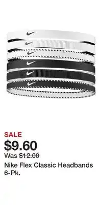 Kohl's Nike Flex Classic Headbands 6-Pk offer