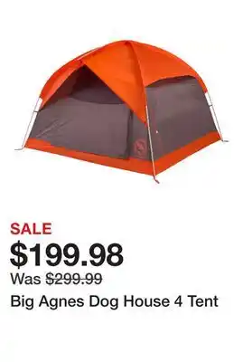 Dick's Sporting Goods Big Agnes Dog House 4 Tent offer