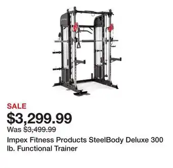 Dick's Sporting Goods Impex Fitness Products SteelBody Deluxe 300 lb. Functional Trainer offer